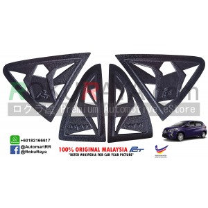 Perodua Myvi VVT ( 3rd Gen ) 2018 Rear Triangle Side Window Mirror Cover ( Set 4 Piece )